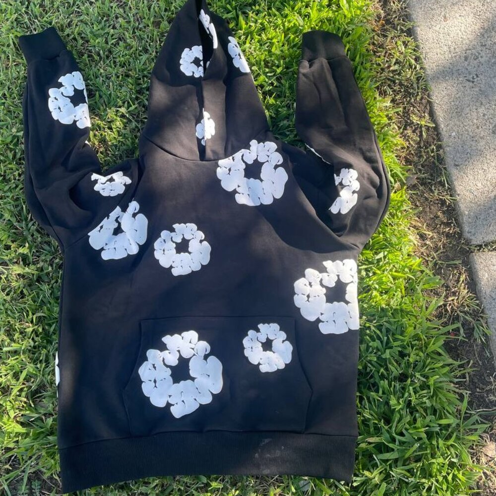 AUTHENTIC Denim Tears Black and White hoodie